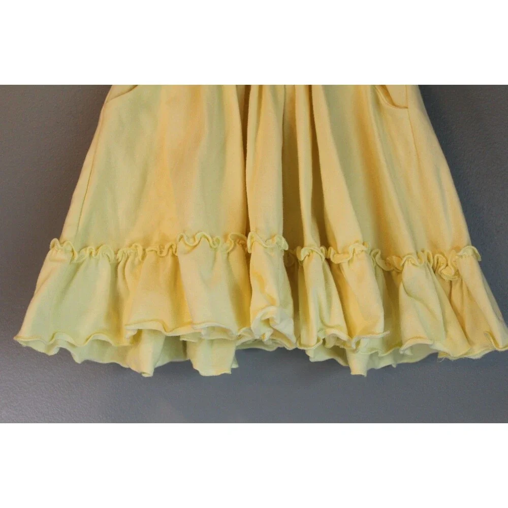 Serendipity Spring Summer Dress Yellow Size 9m Cotton Ruffles